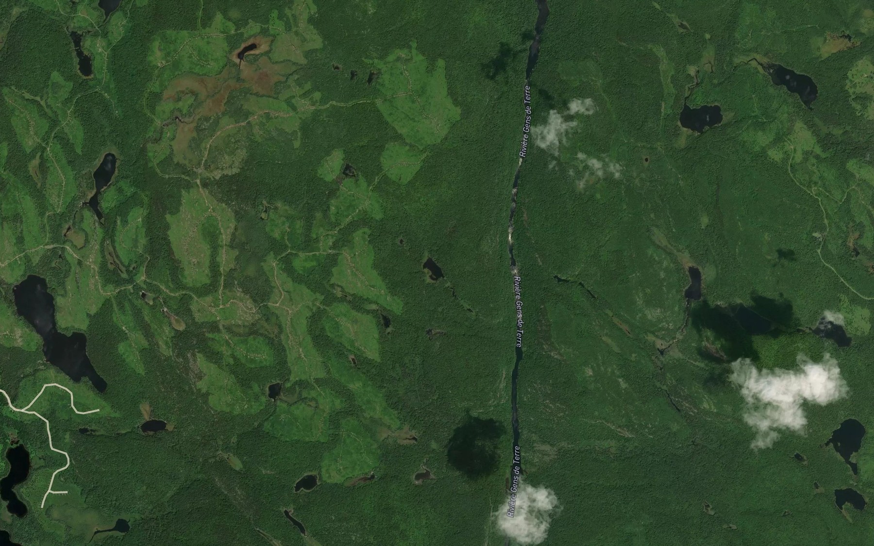 Satellite map of the Lac Bulbe