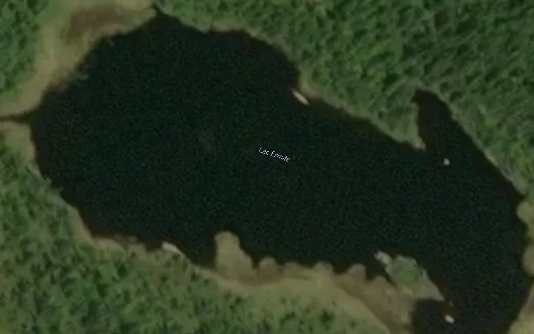 Satellite map of the Lac Ermite