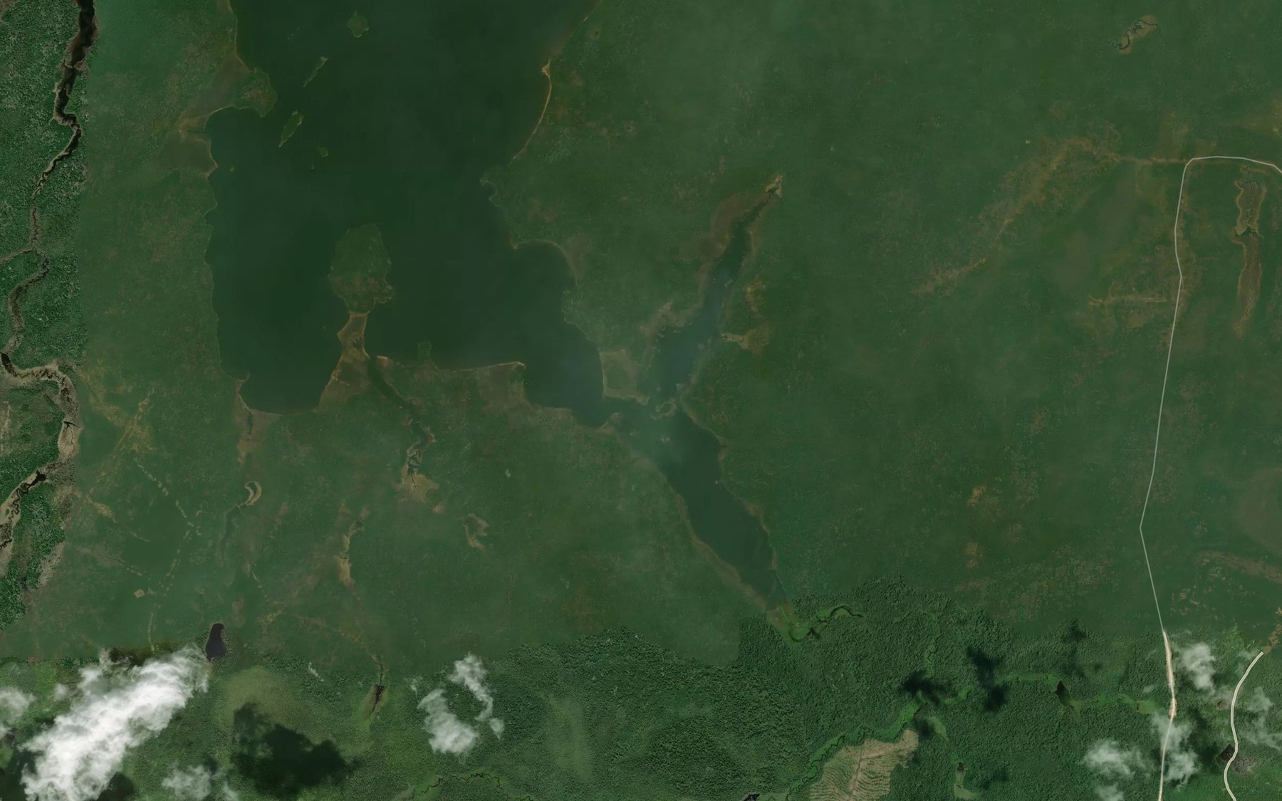 Satellite map of the Five Mile Creek