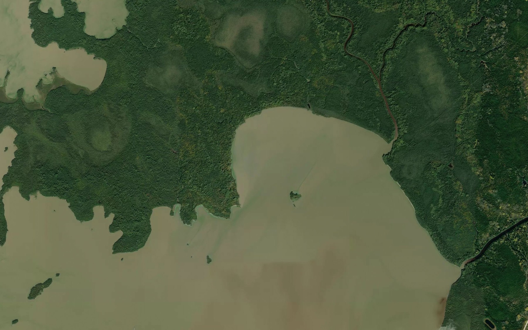 Satellite map of the Departure Bay