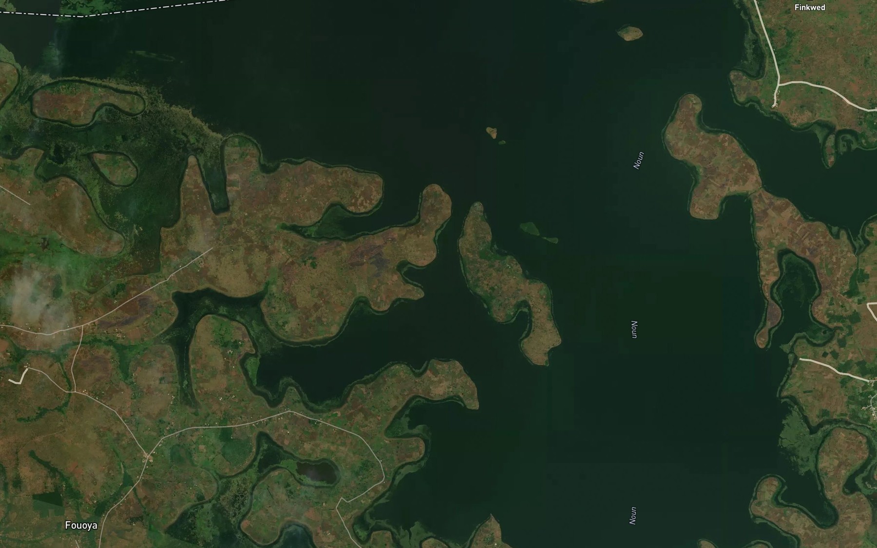 Satellite map of the River Tantam