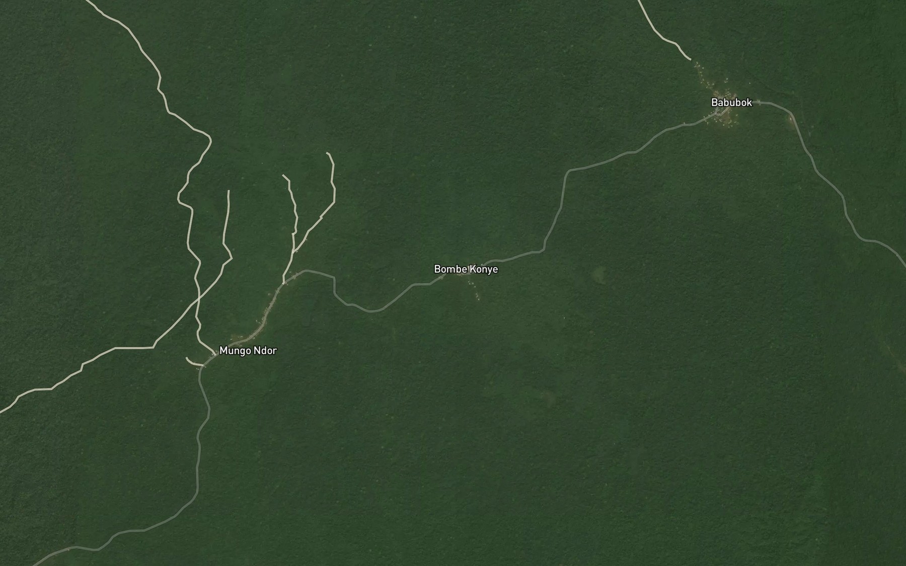 Satellite map of the Bambe Konye
