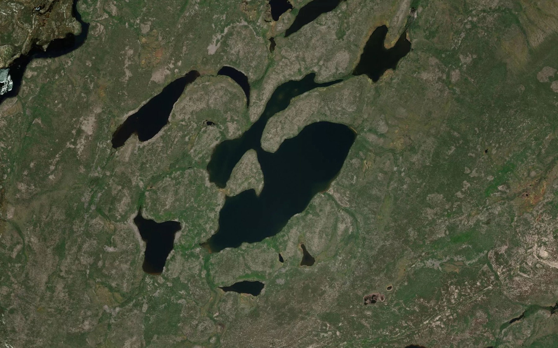 Satellite map of the Moorby Lake