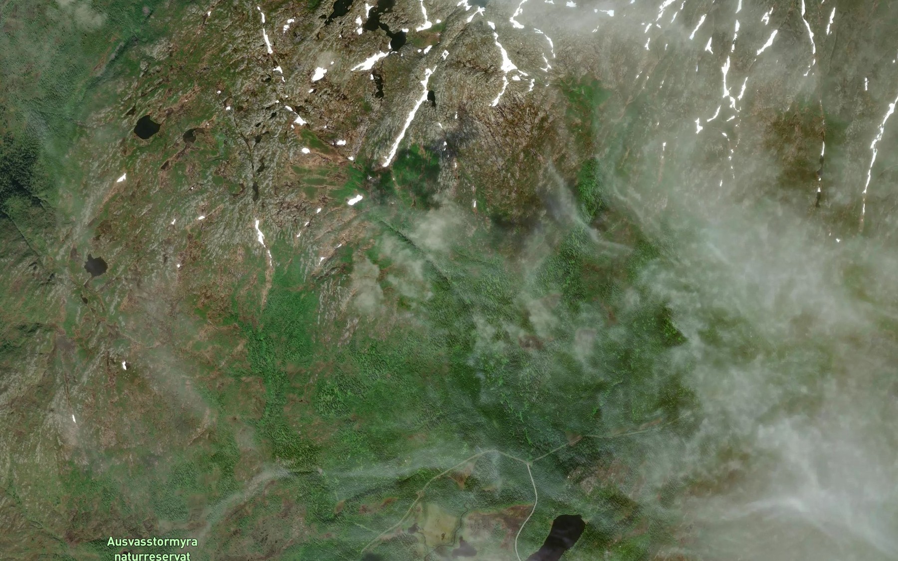 Satellite map of the Seterbekken
