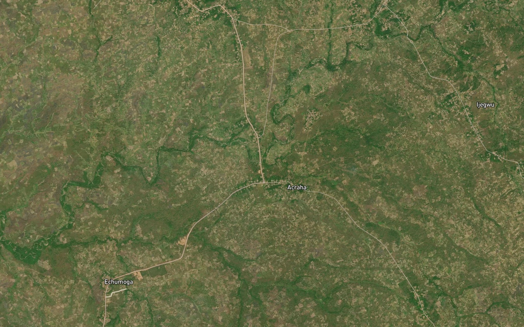 Satellite map of the River Uruaba