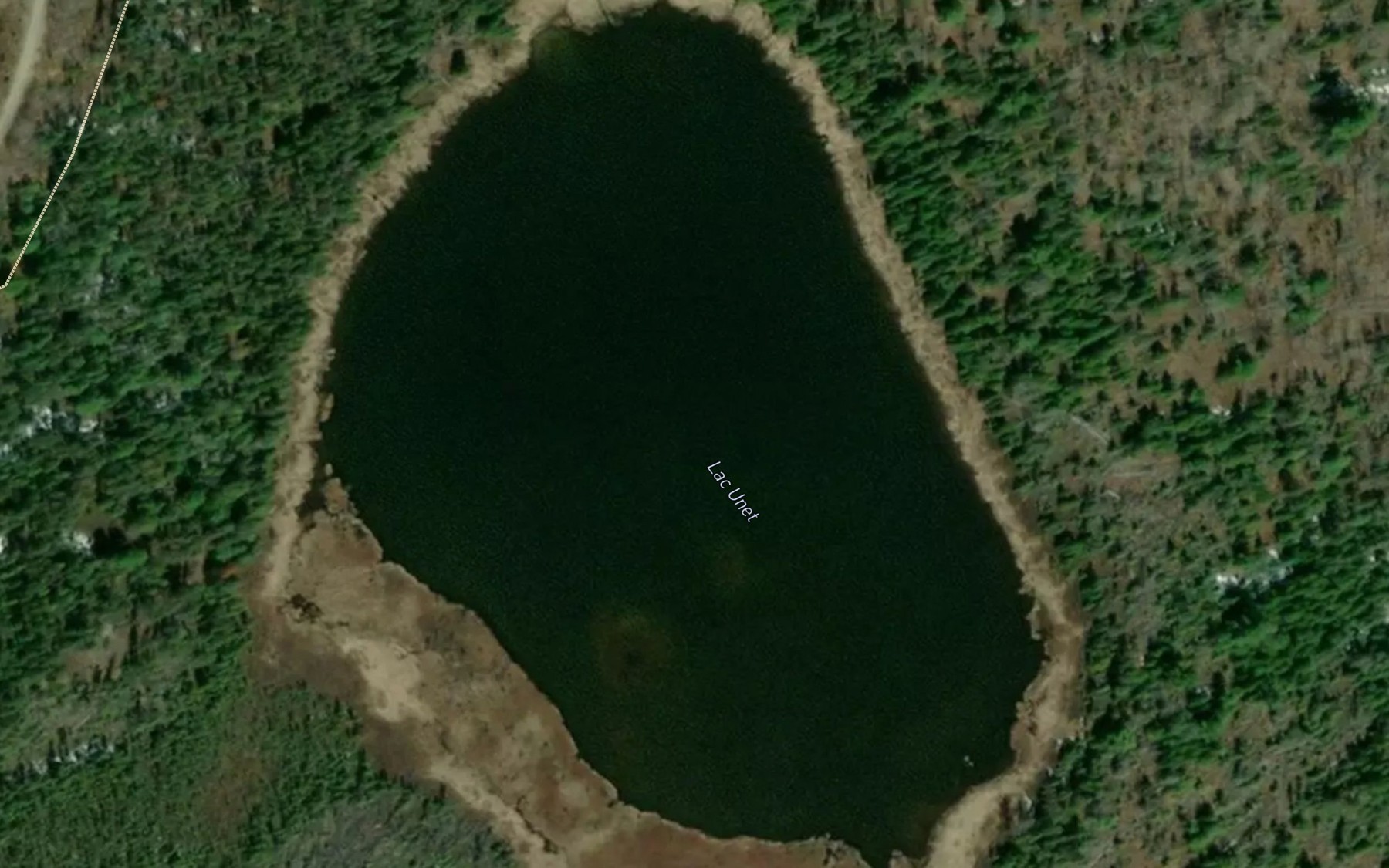 Satellite map of the Lac Unet