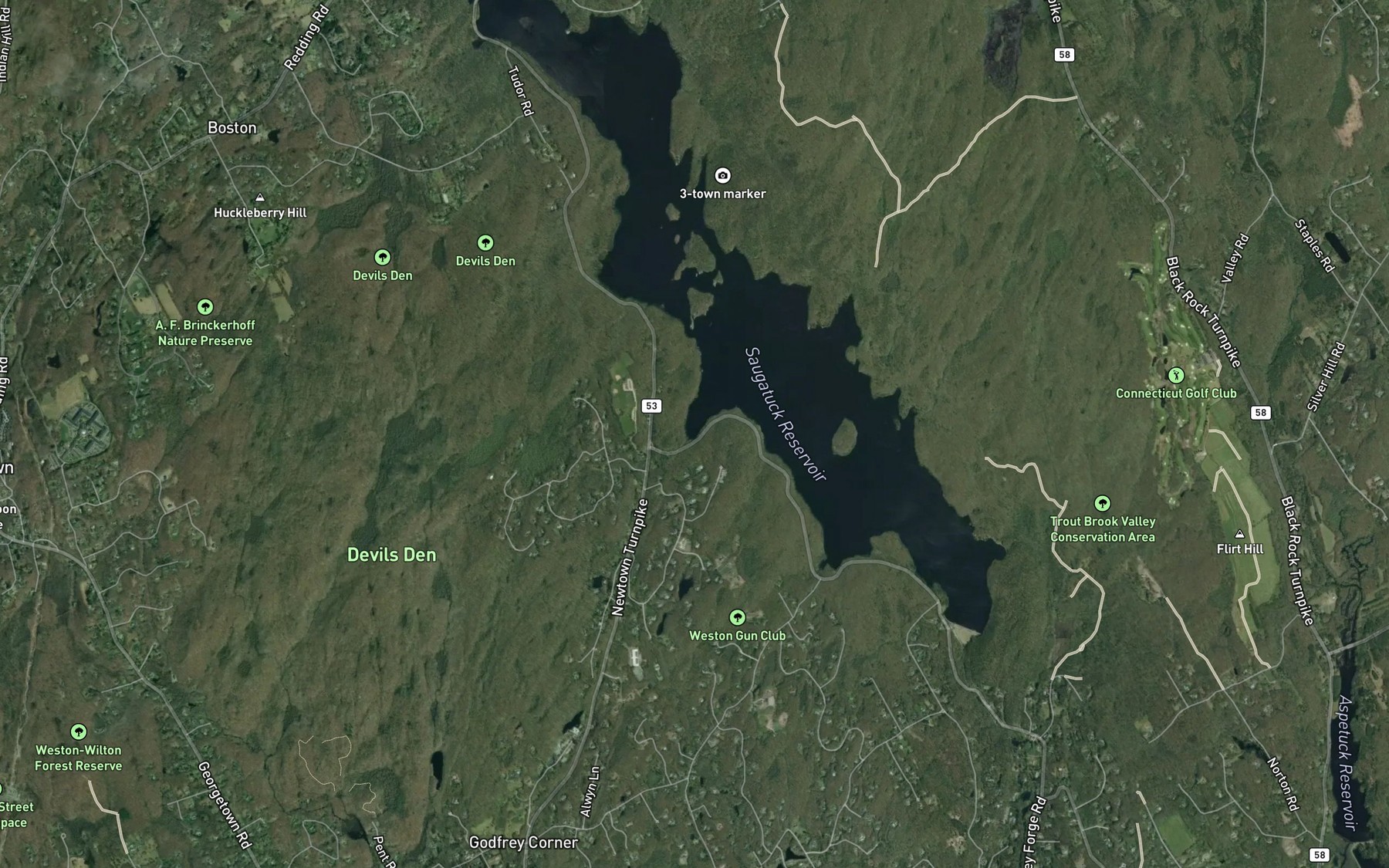 Satellite map of the Spot 2