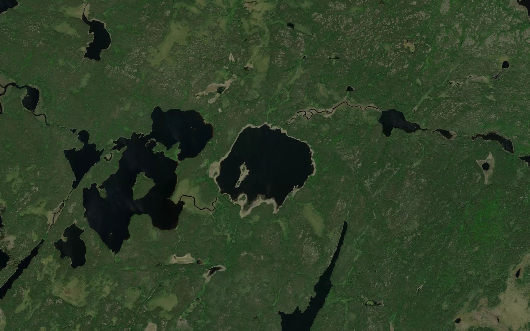 Satellite map of the Gibraltar Lake