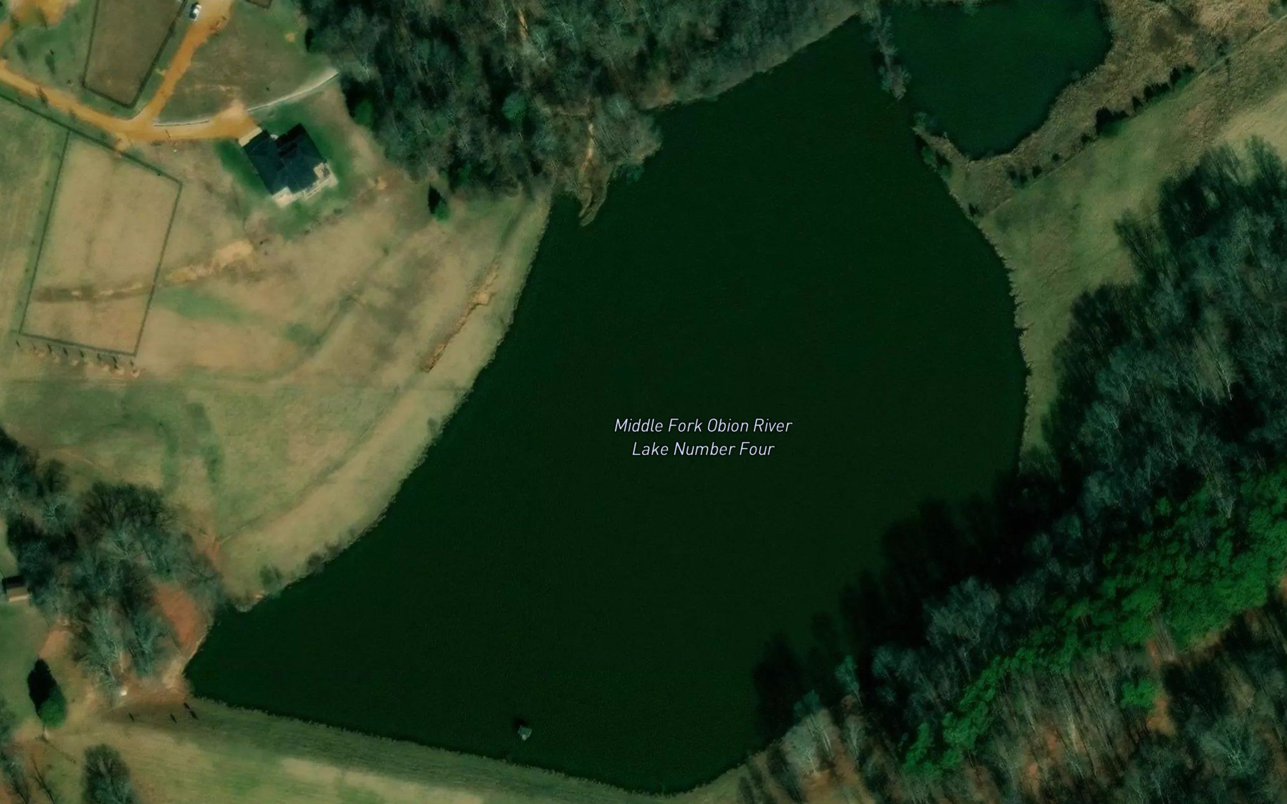 Middle Fork Obion River Lake Number Four