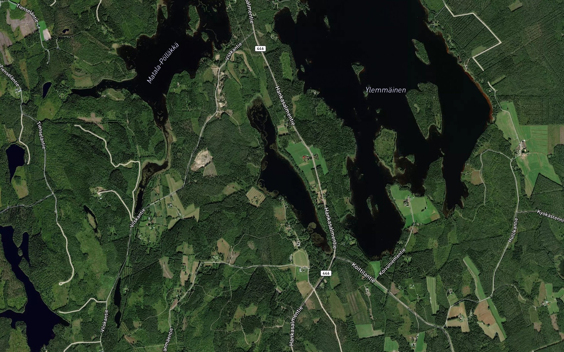 Satellite map of the Varpanen
