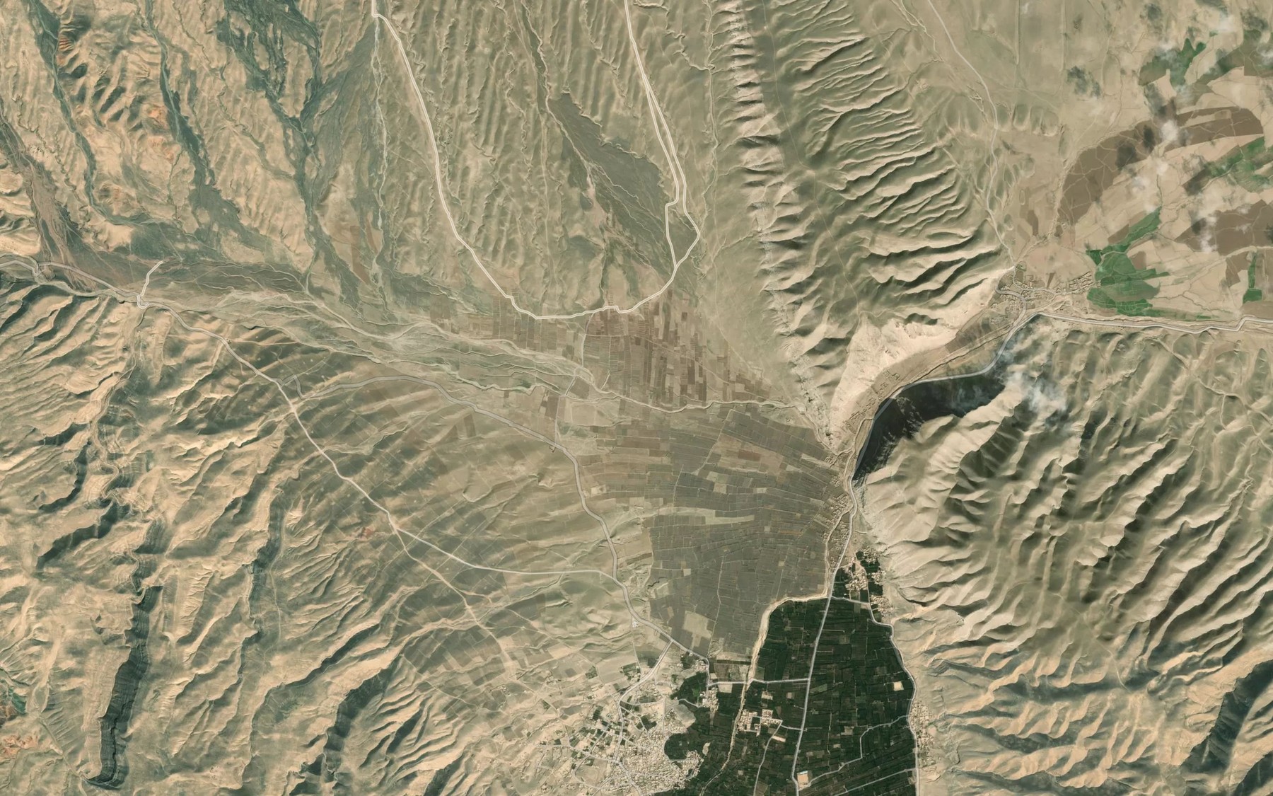 Satellite map of the Say-e Saylgah