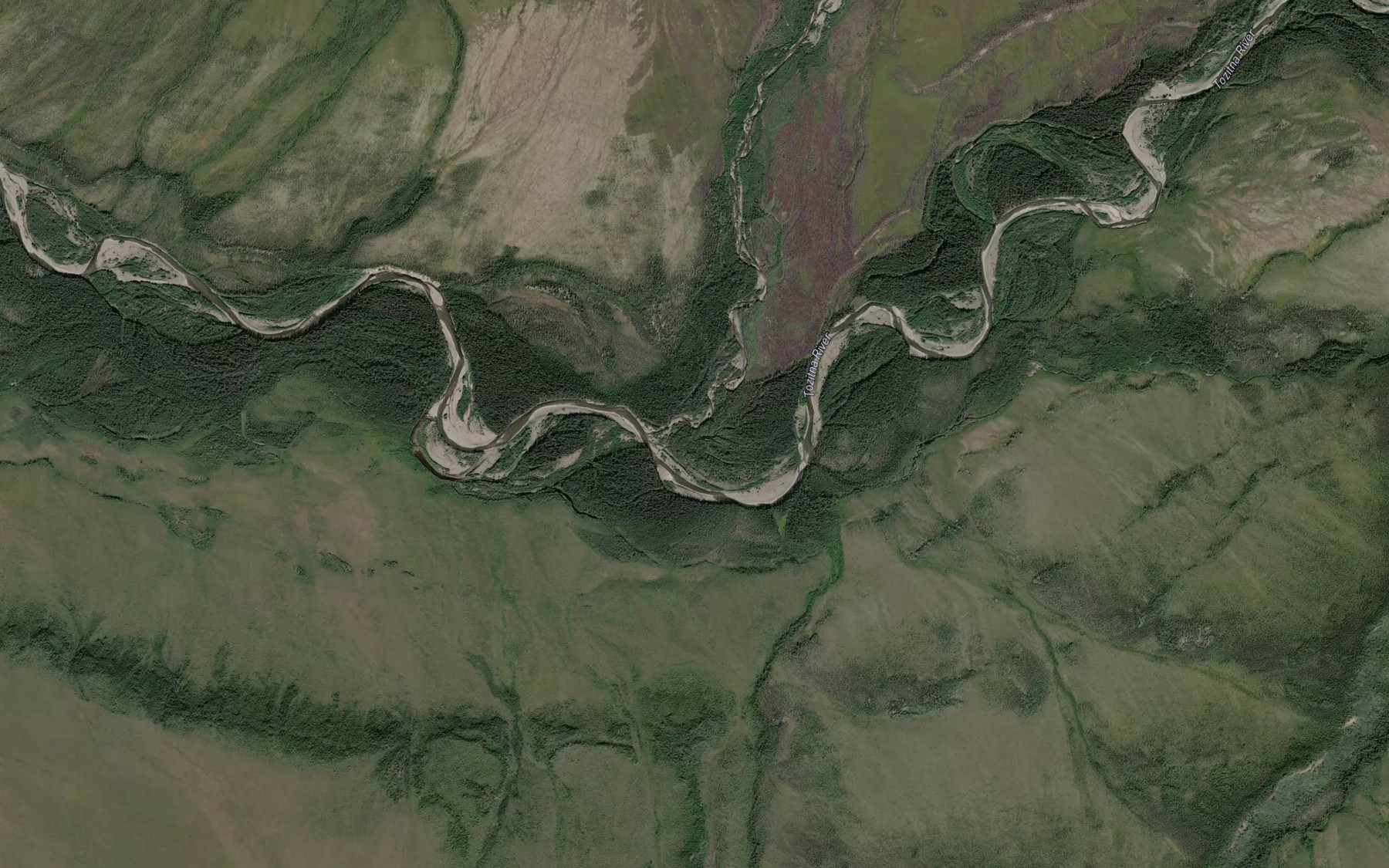 Satellite map of the Fleshlanana Creek