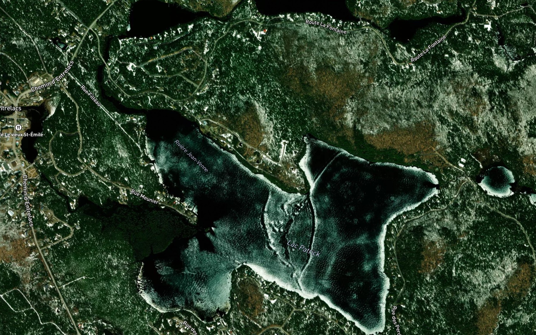 Satellite map of the Lac Patrick