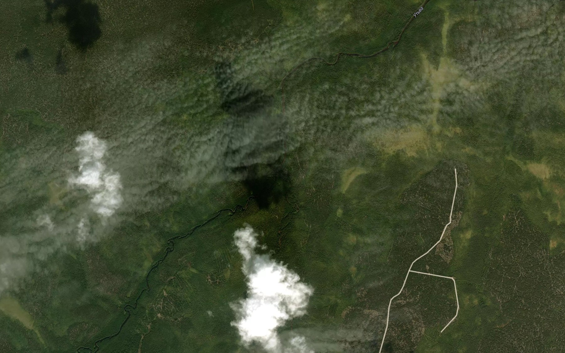 Satellite map of the Chugrum