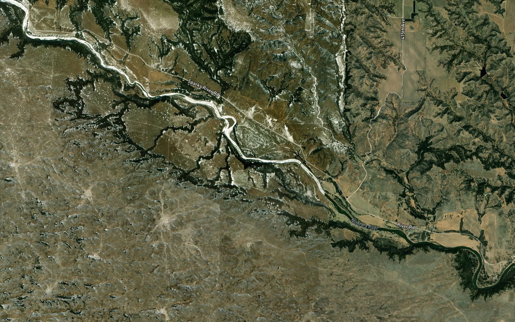 Satellite map of the The Chute