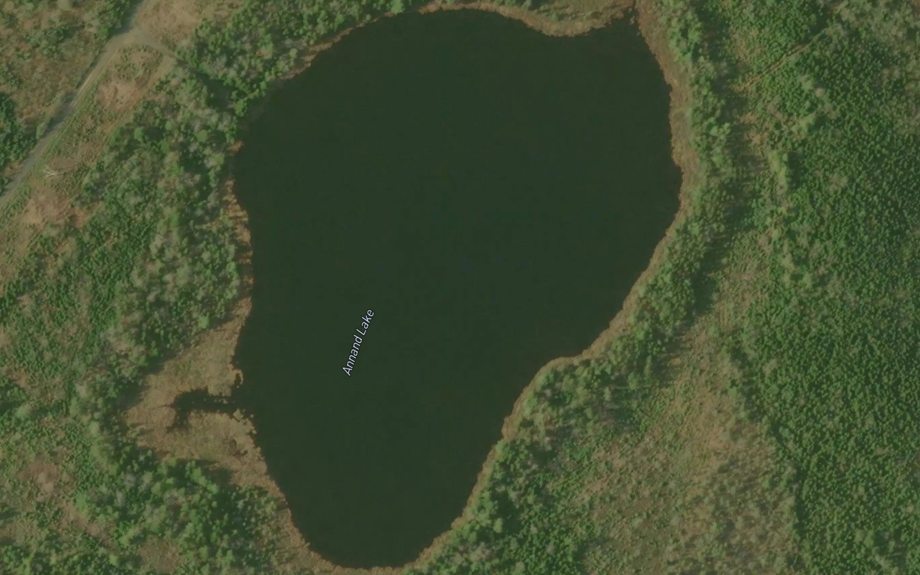 Satellite map of the Annand Lake