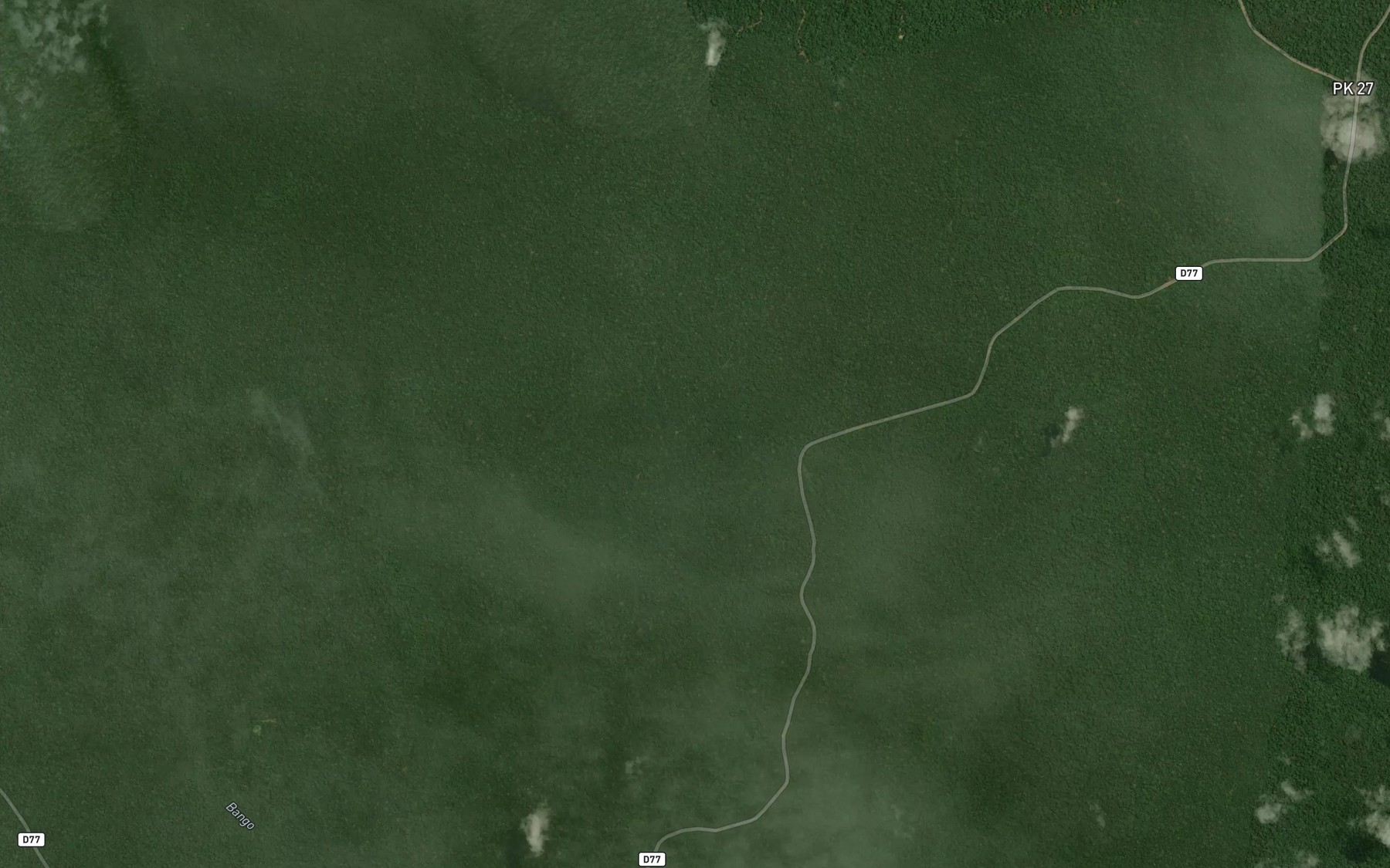 Satellite map of the Bango