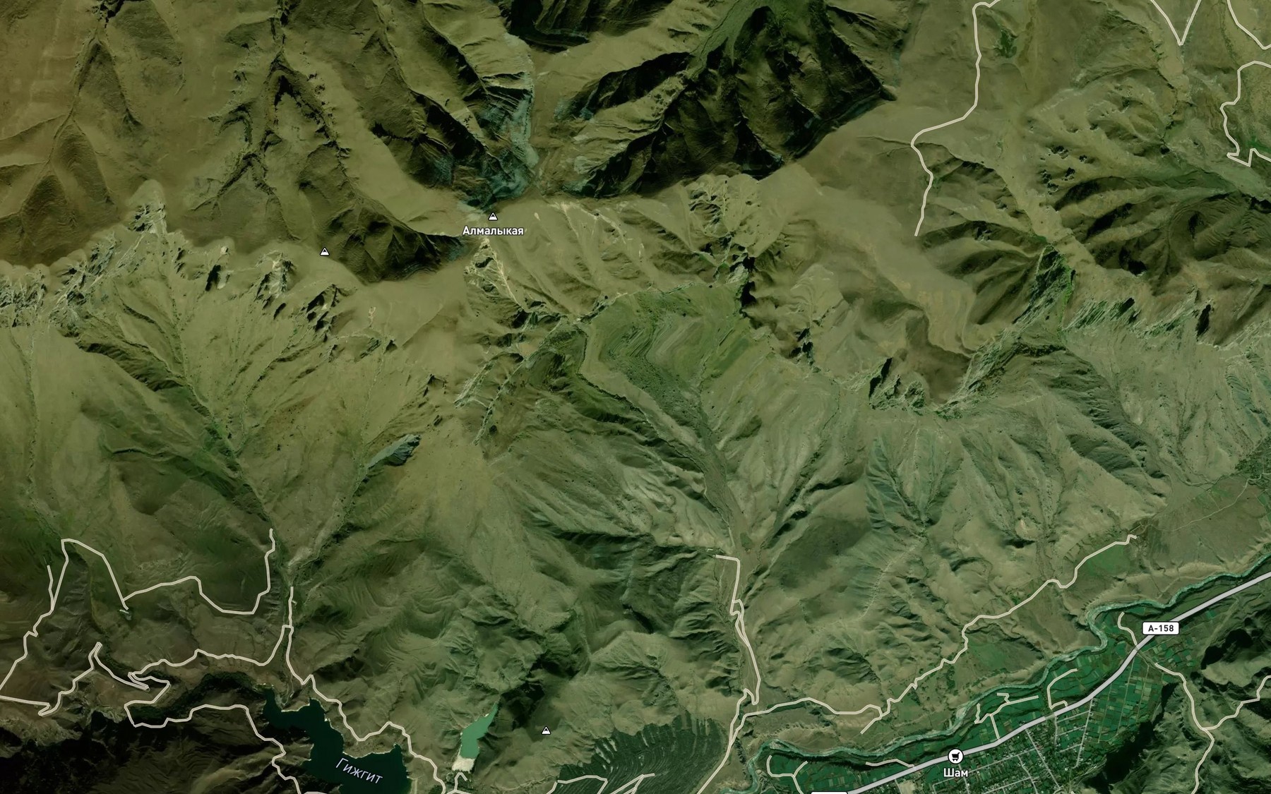 Satellite map of the Balka Almaly