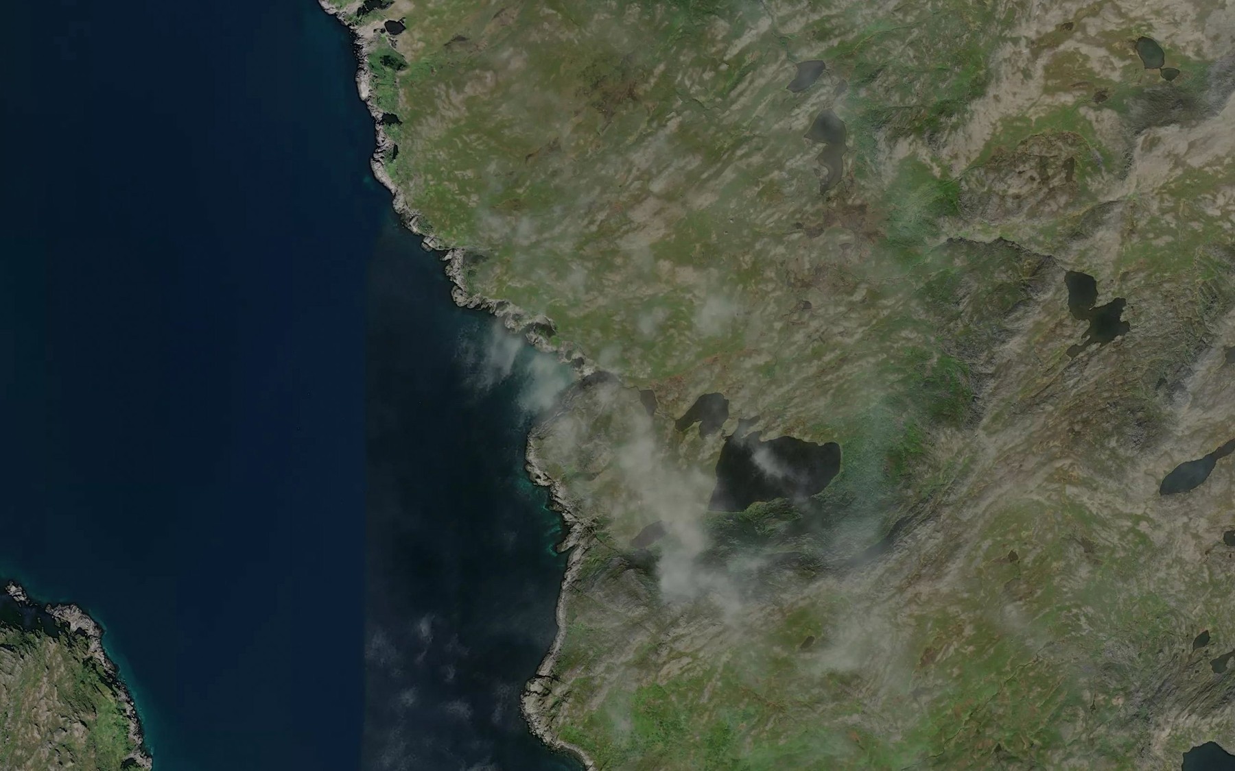 Satellite map of the Innerelva