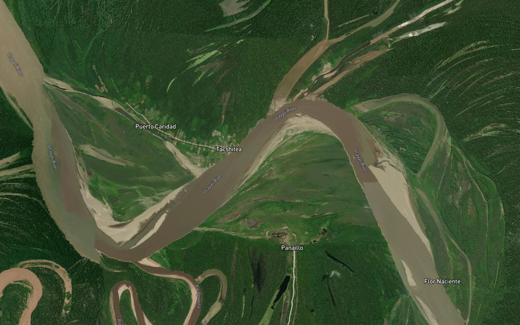 Satellite map of the Rio Calleria