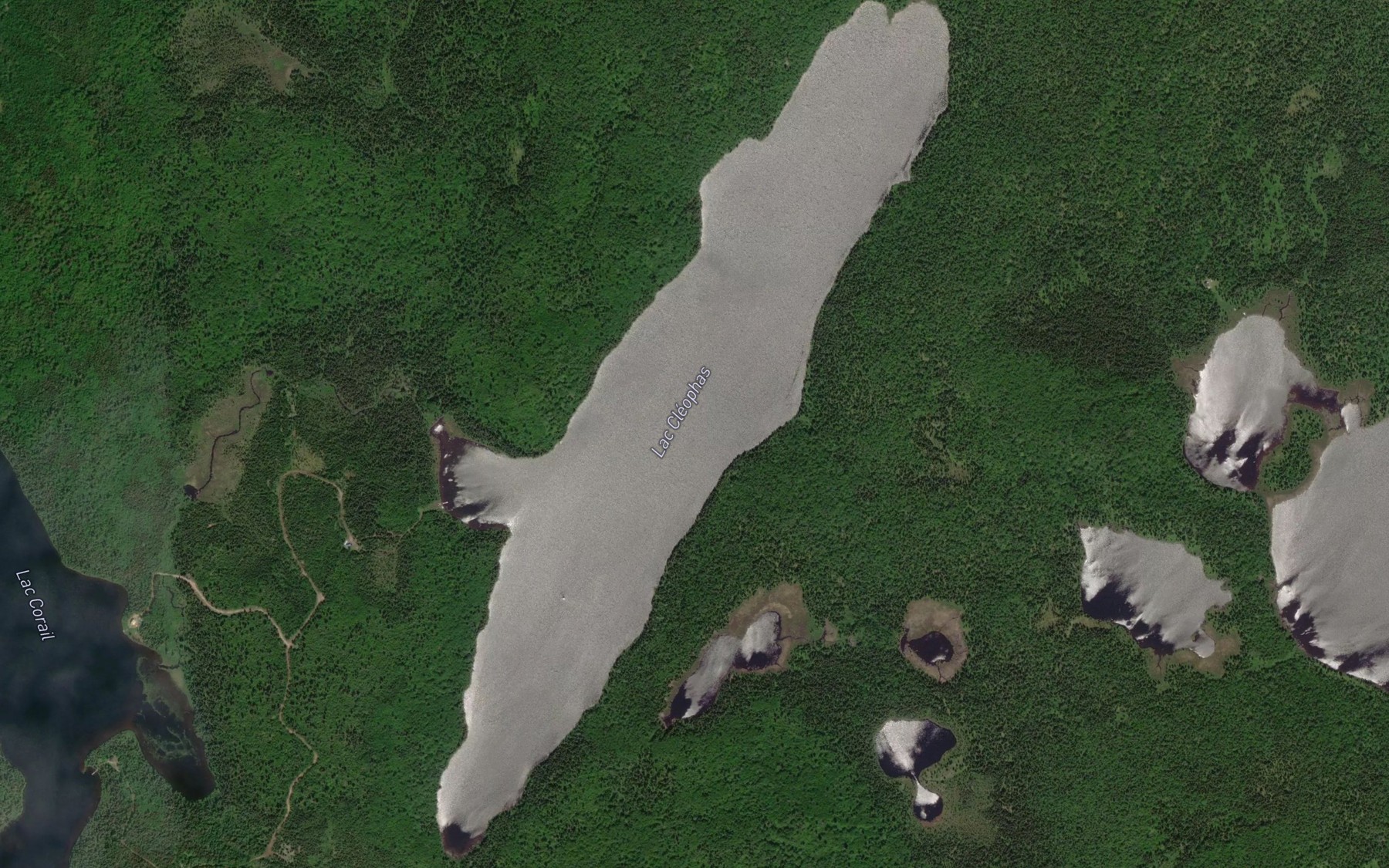 Satellite map of the Lac Cleophas