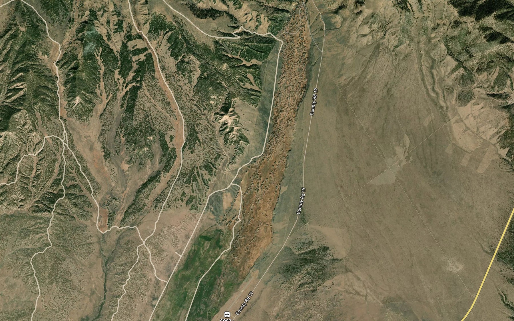 Satellite map of the North East Island Ditch