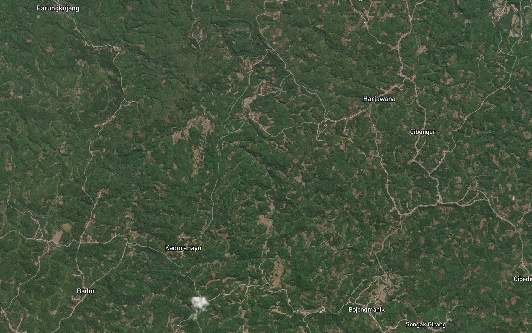 Satellite map of the Ci Payanggu