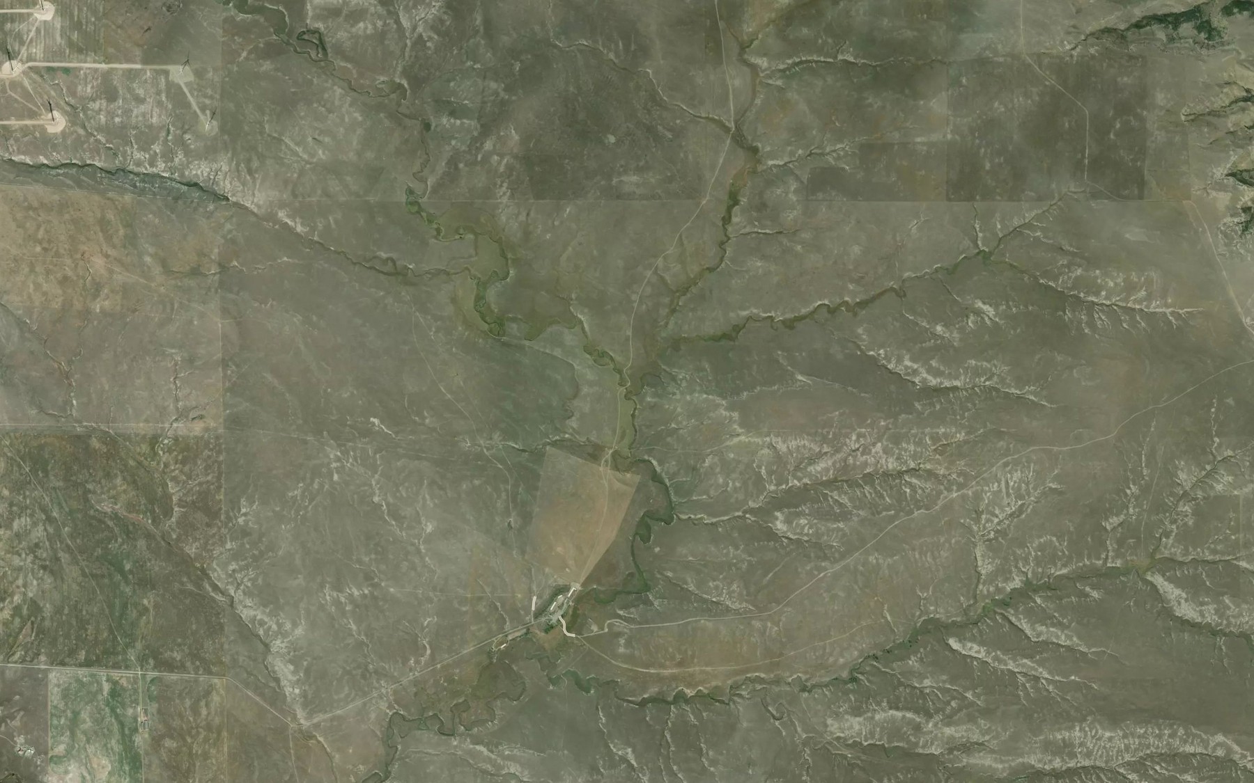 Satellite map of the McNally Creek