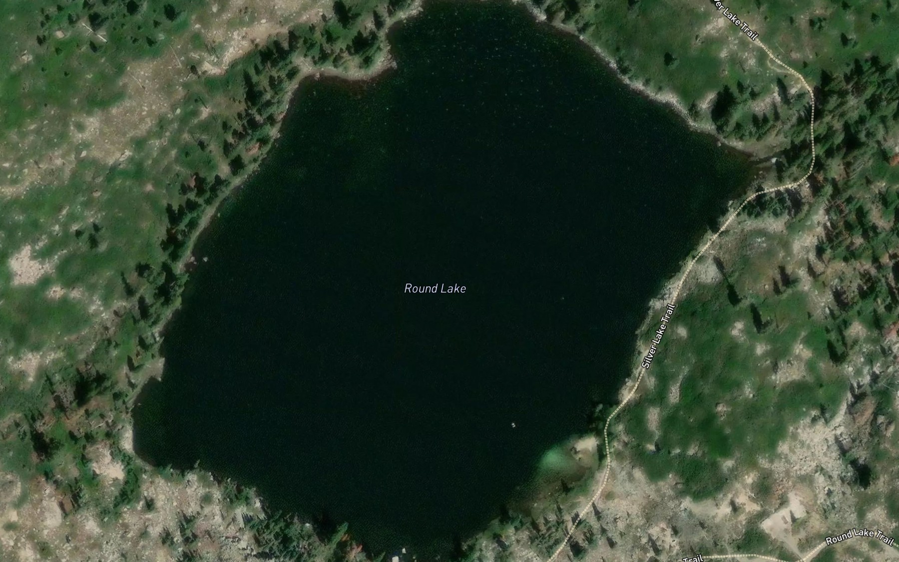 Satellite map of the Round Lake