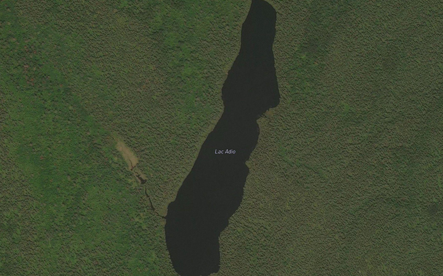 Satellite map of the Lac Adio