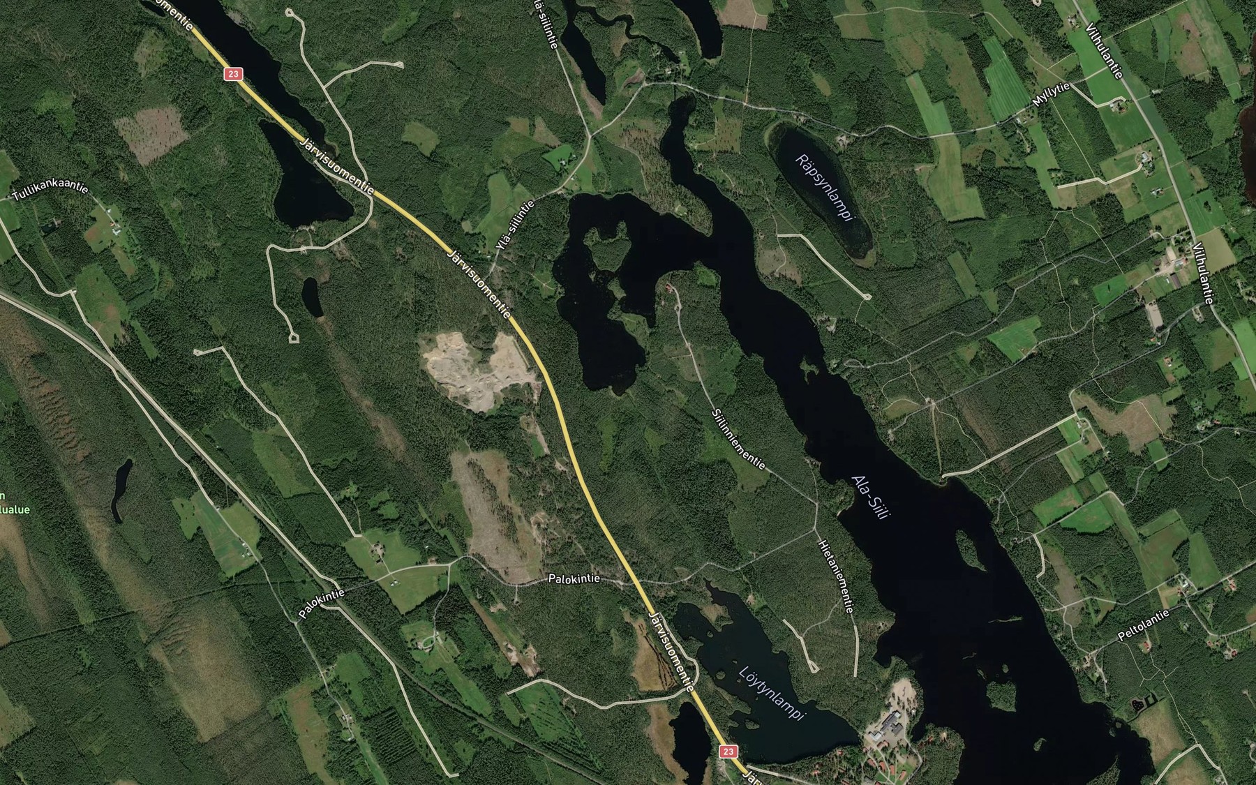 Satellite map of the Loytynpuro