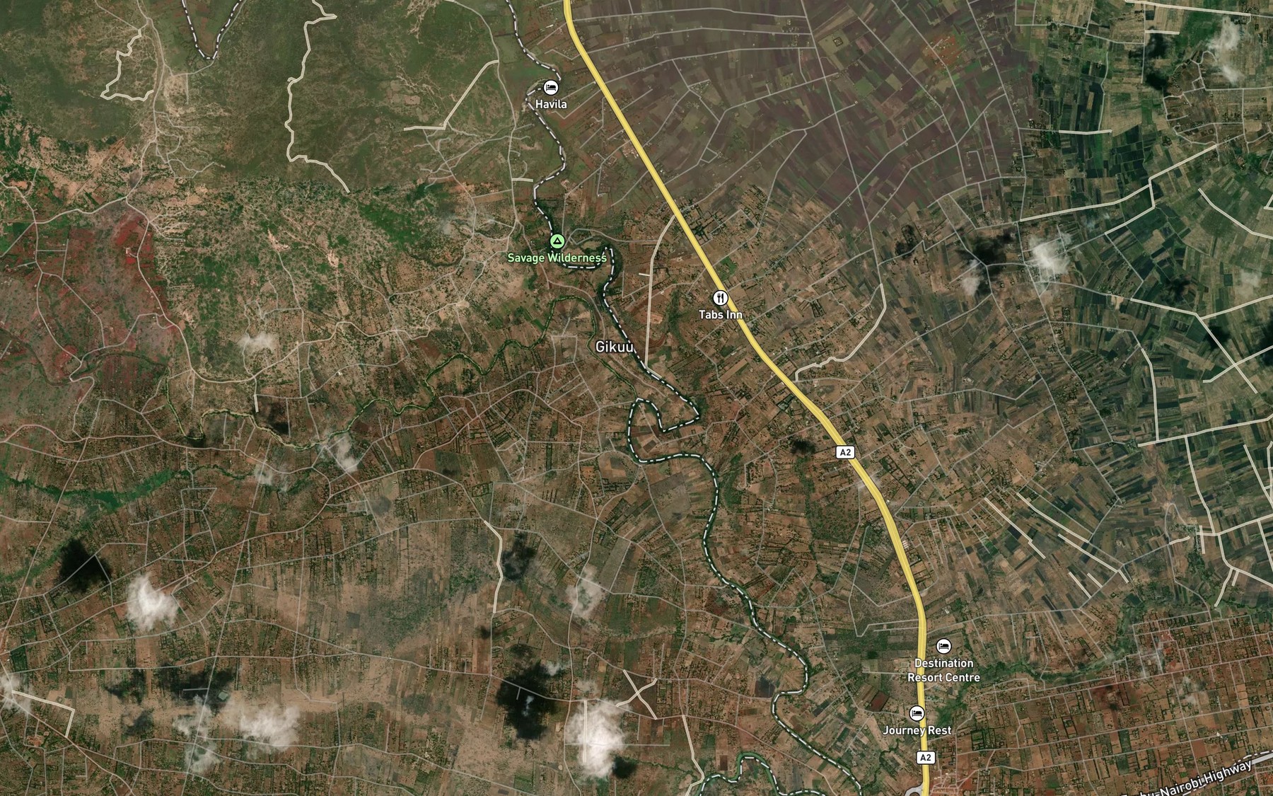 Satellite map of the North Mathioya