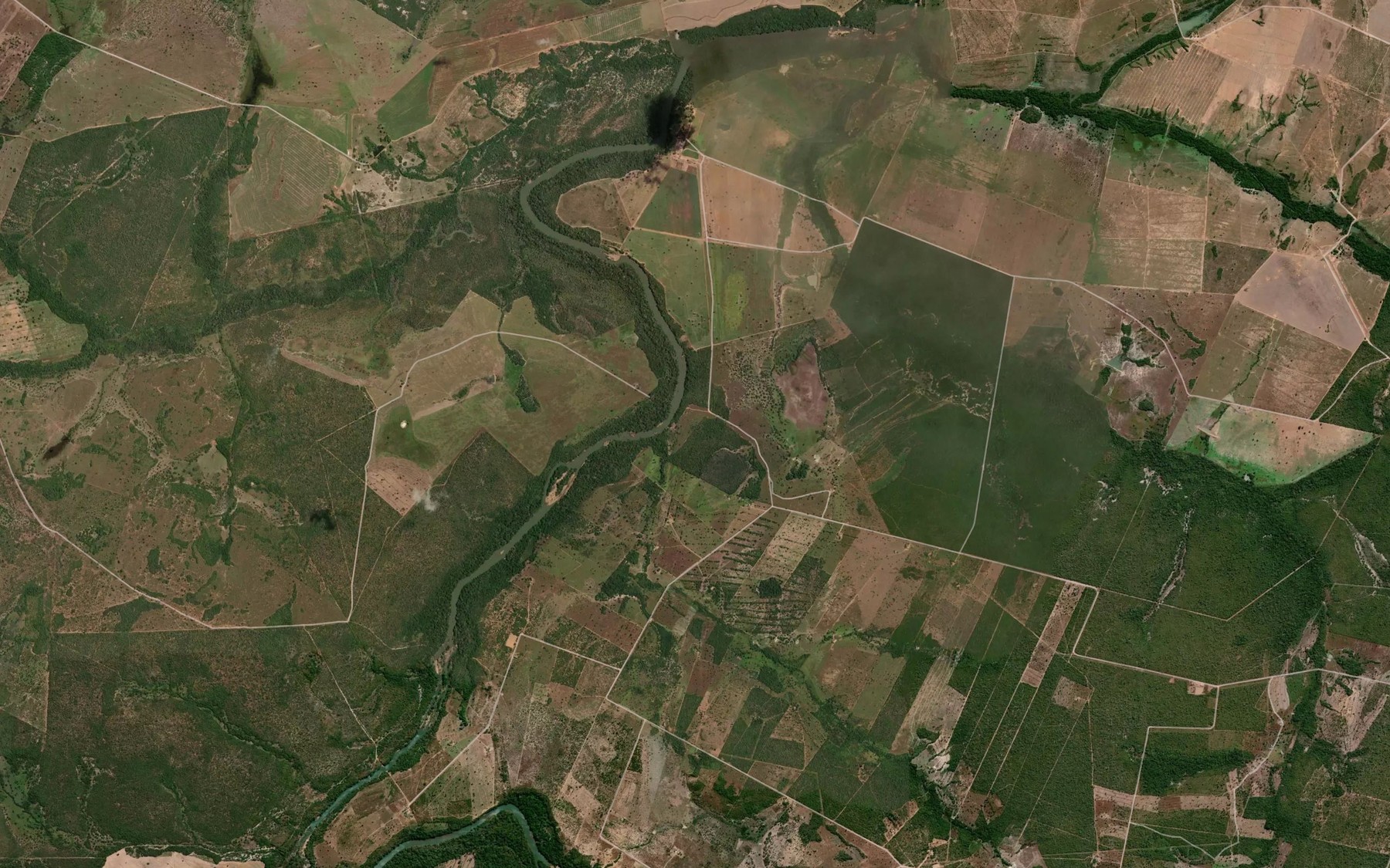 Satellite map of the Corrego da Mula