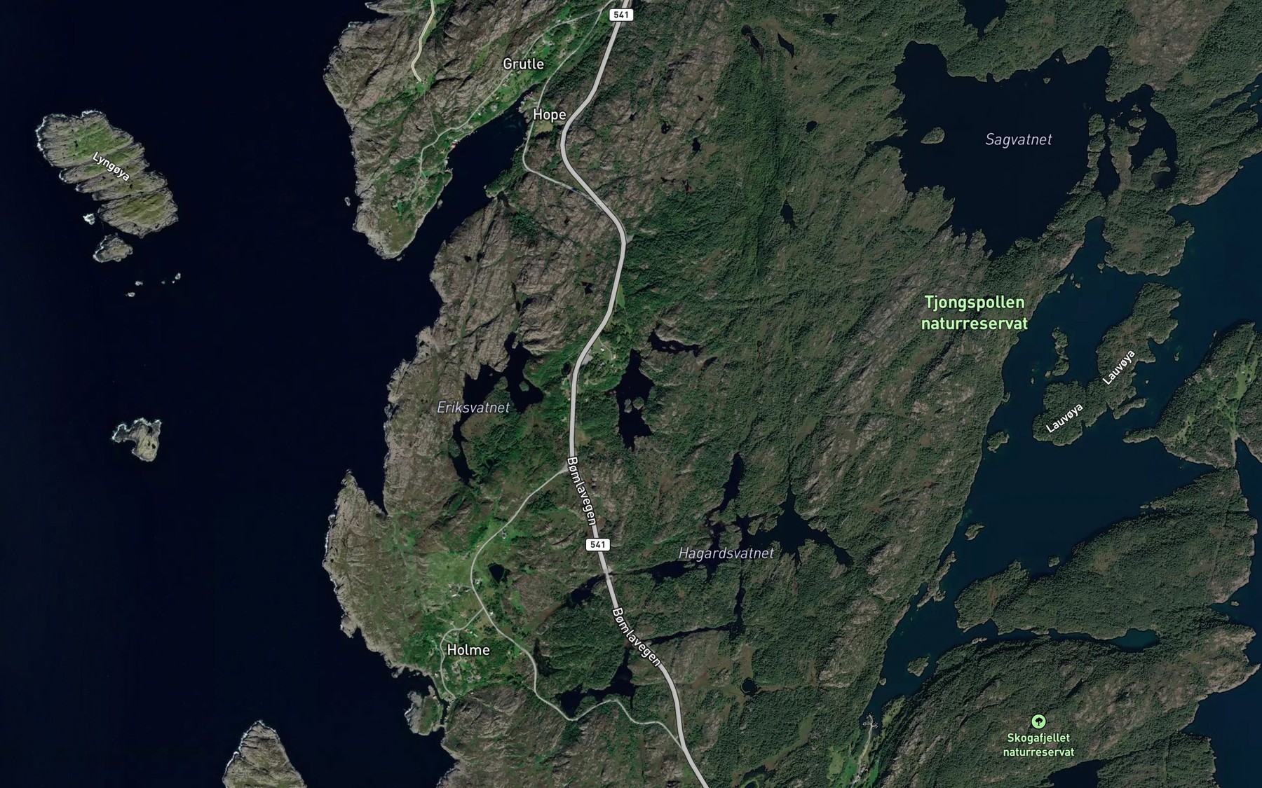 Satellite map of the Husavatnet