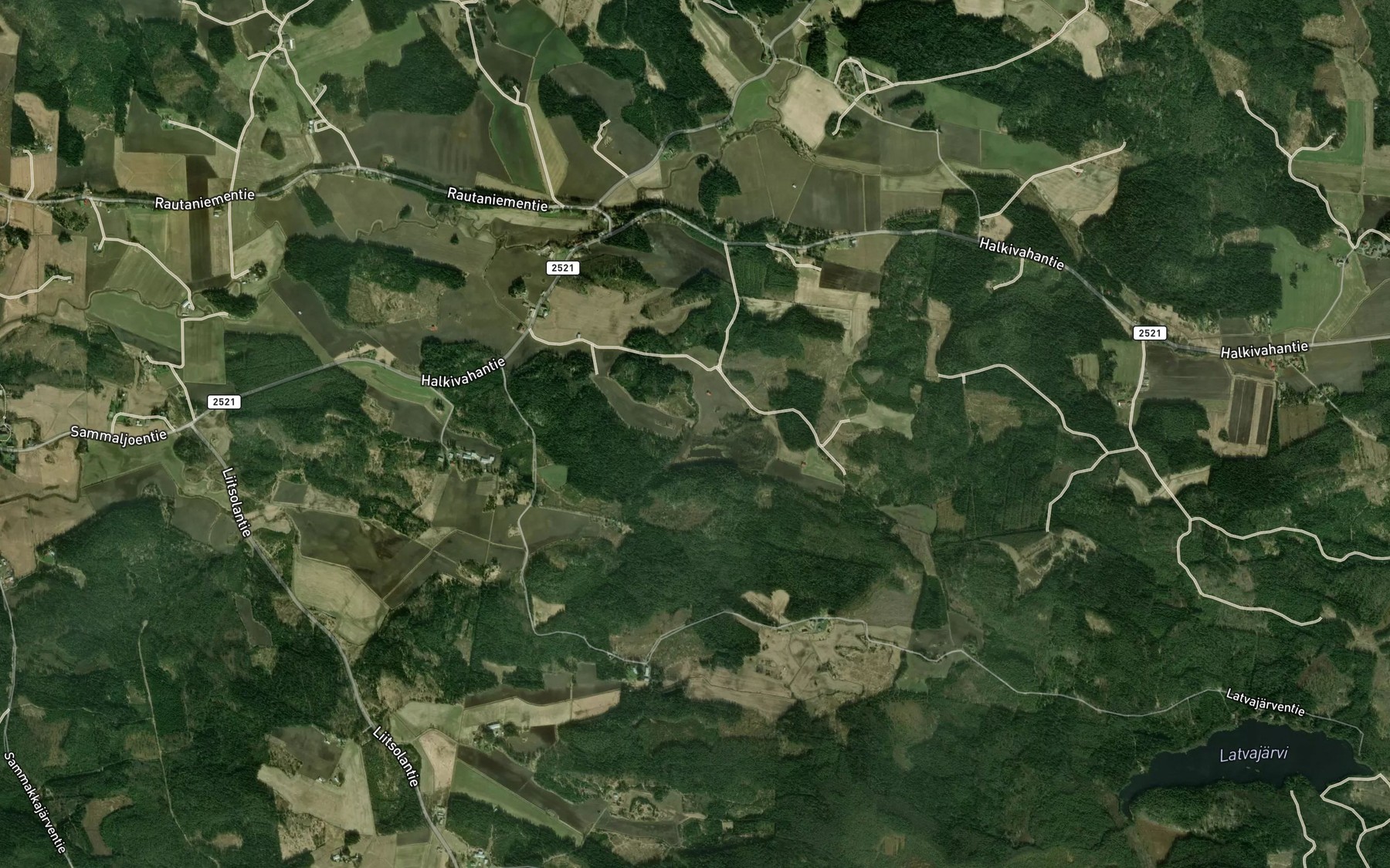Satellite map of the Lailujarvenoja