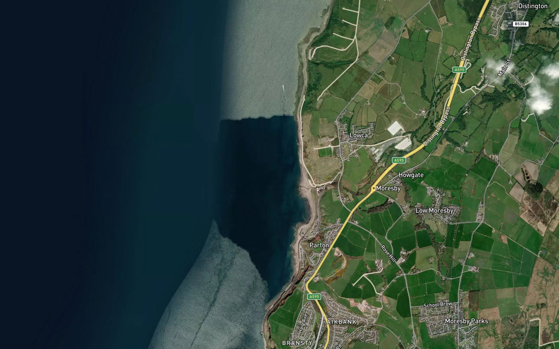 Satellite map of the Providence Bay