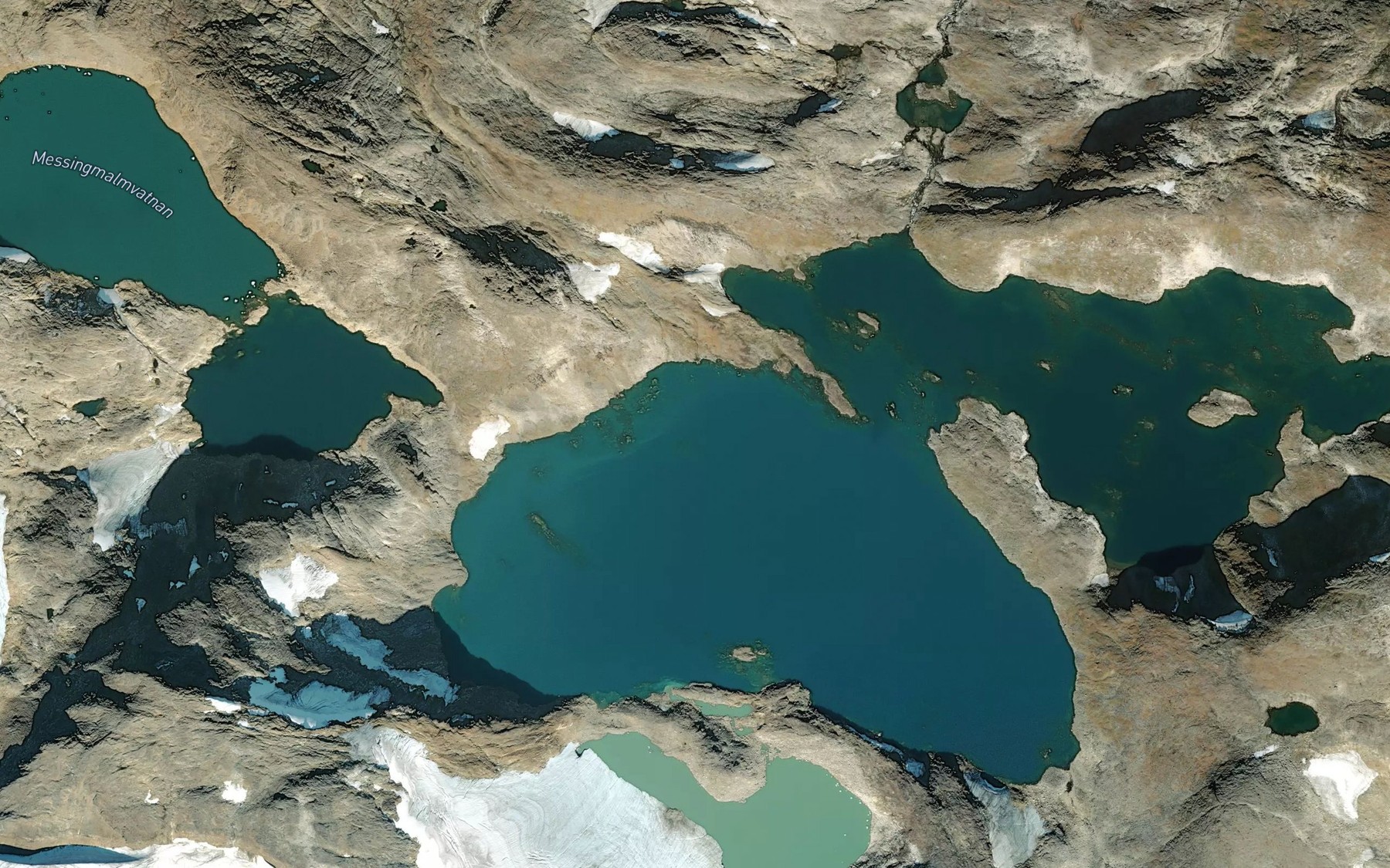 Satellite map of the Messingmalmvatnan