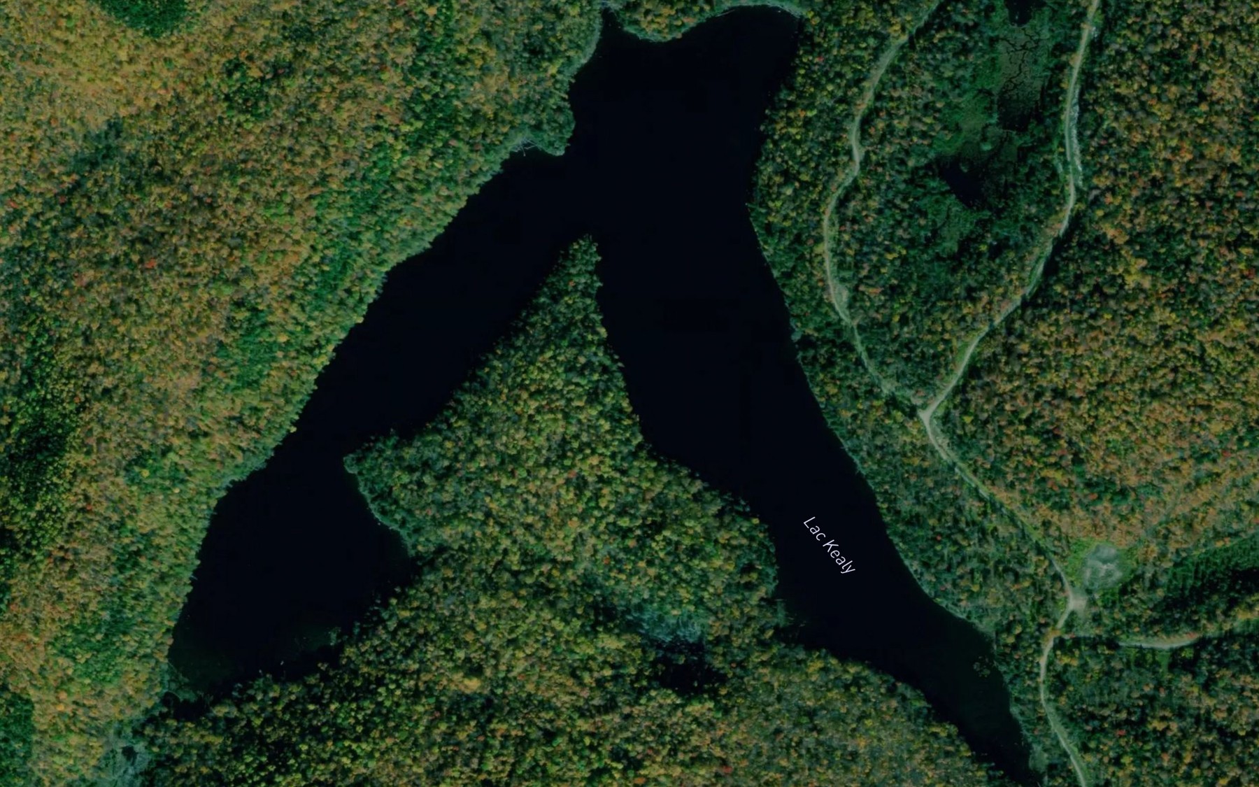 Satellite map of the Lac Kealy