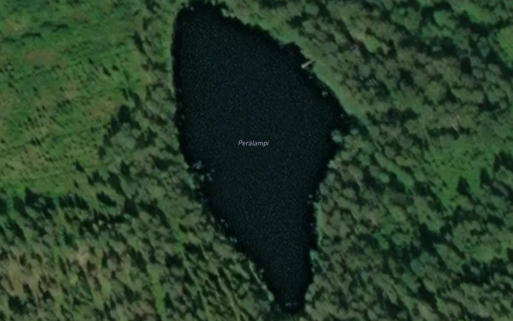 Satellite map of the Peralampi