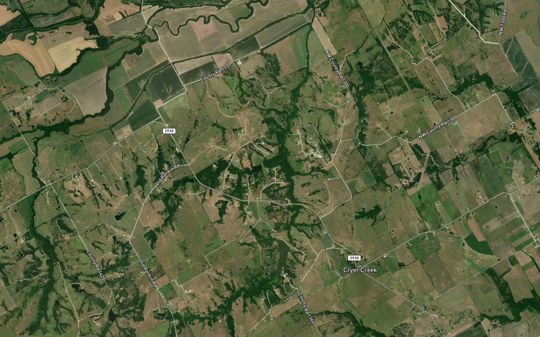 Satellite map of the Soil Conservation Service Site 119a Reservoir