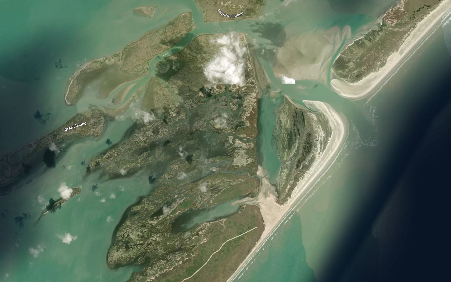 Satellite map of the Mule Slough