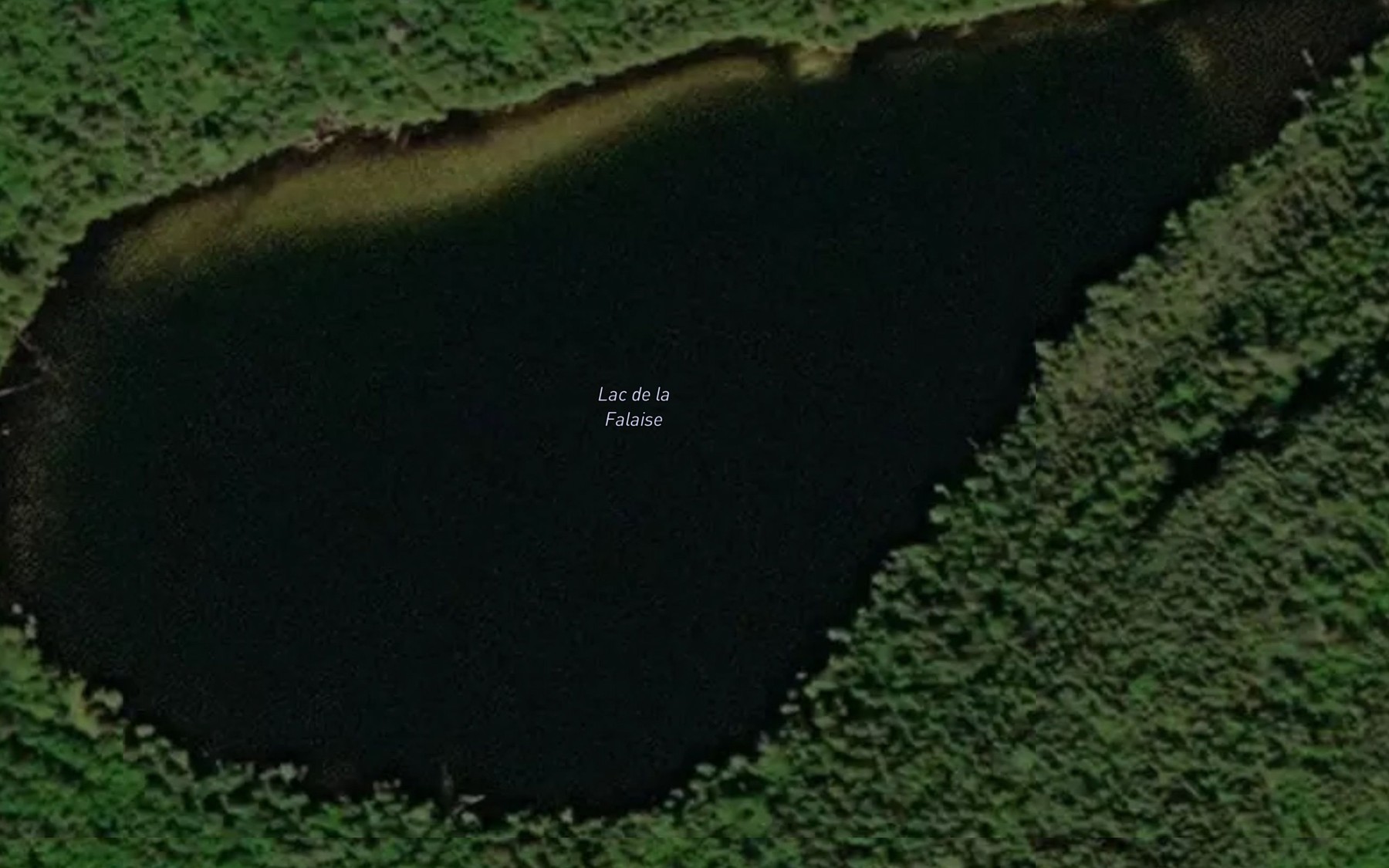 Satellite map of the Lac de la Falaise