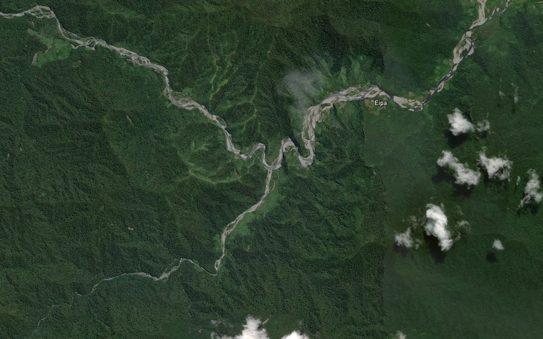 Satellite map of the Puraka Creek