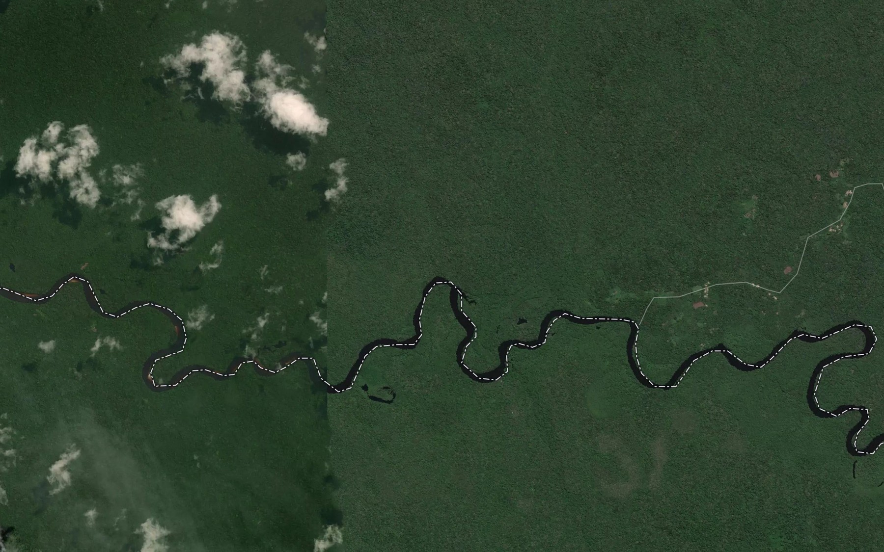 Satellite map of the Besongo