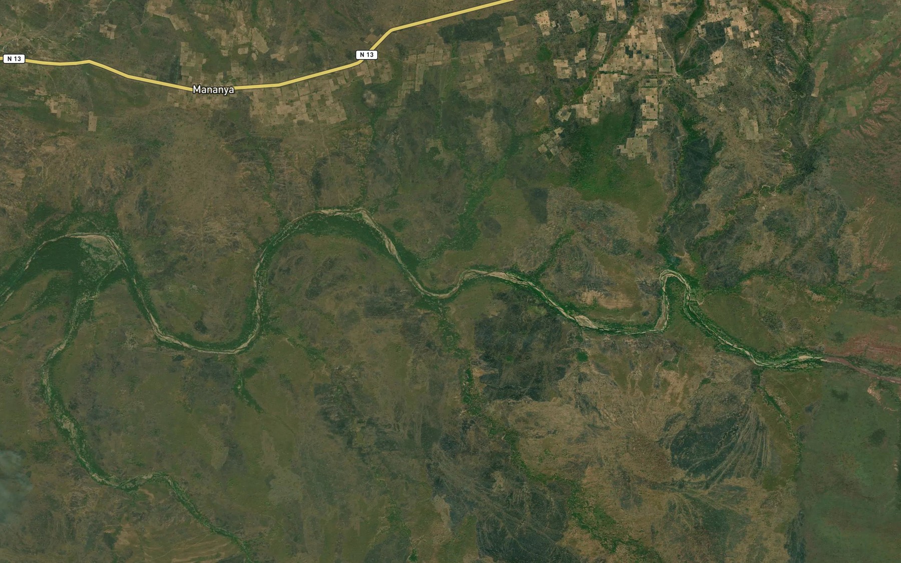 Satellite map of the Mayo Papo