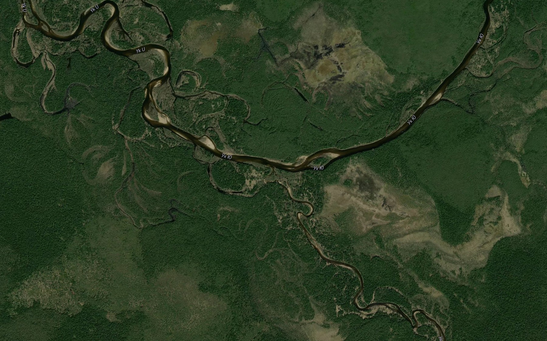 Satellite map of the Nerim"yu