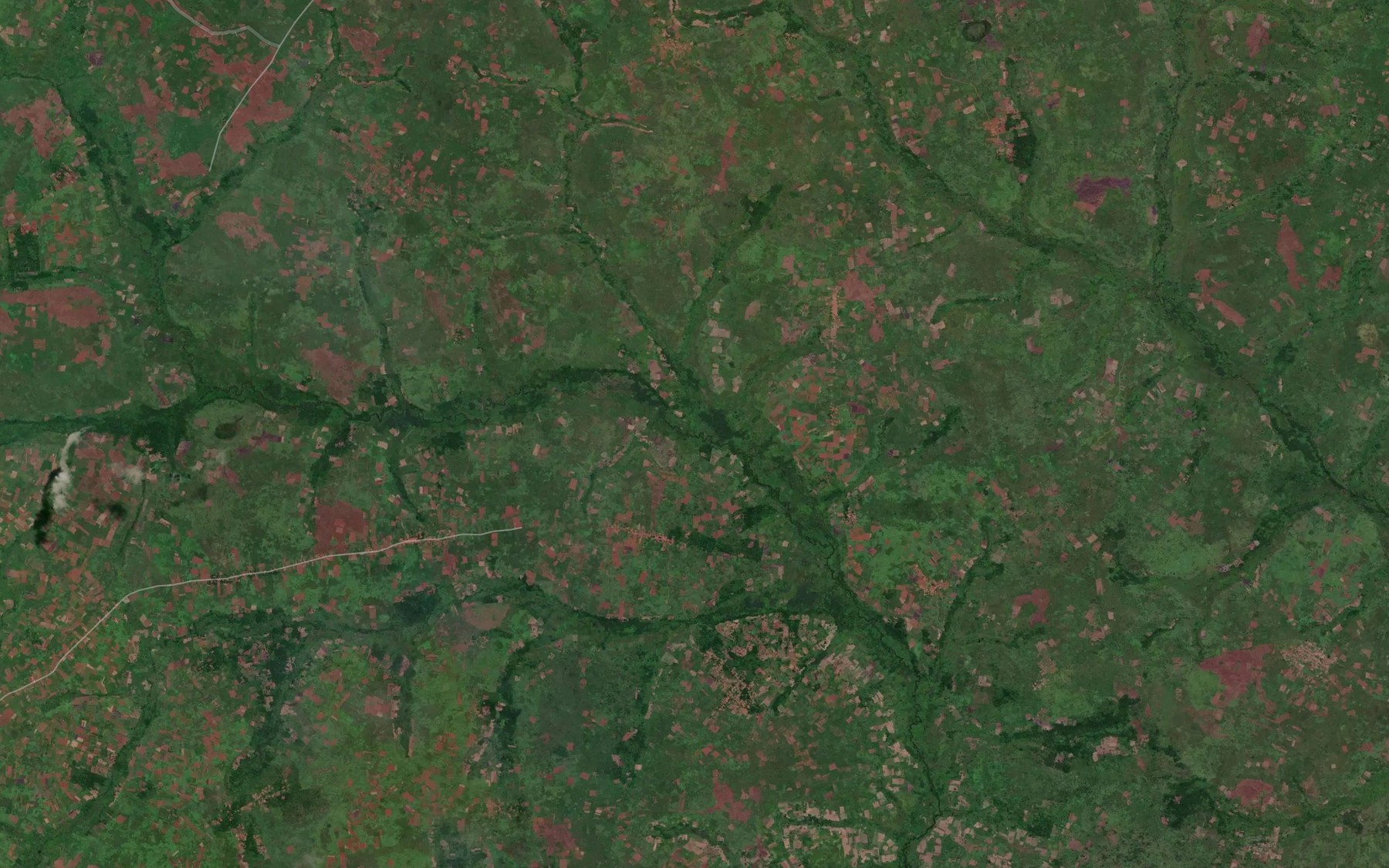 Satellite map of the Tshinda