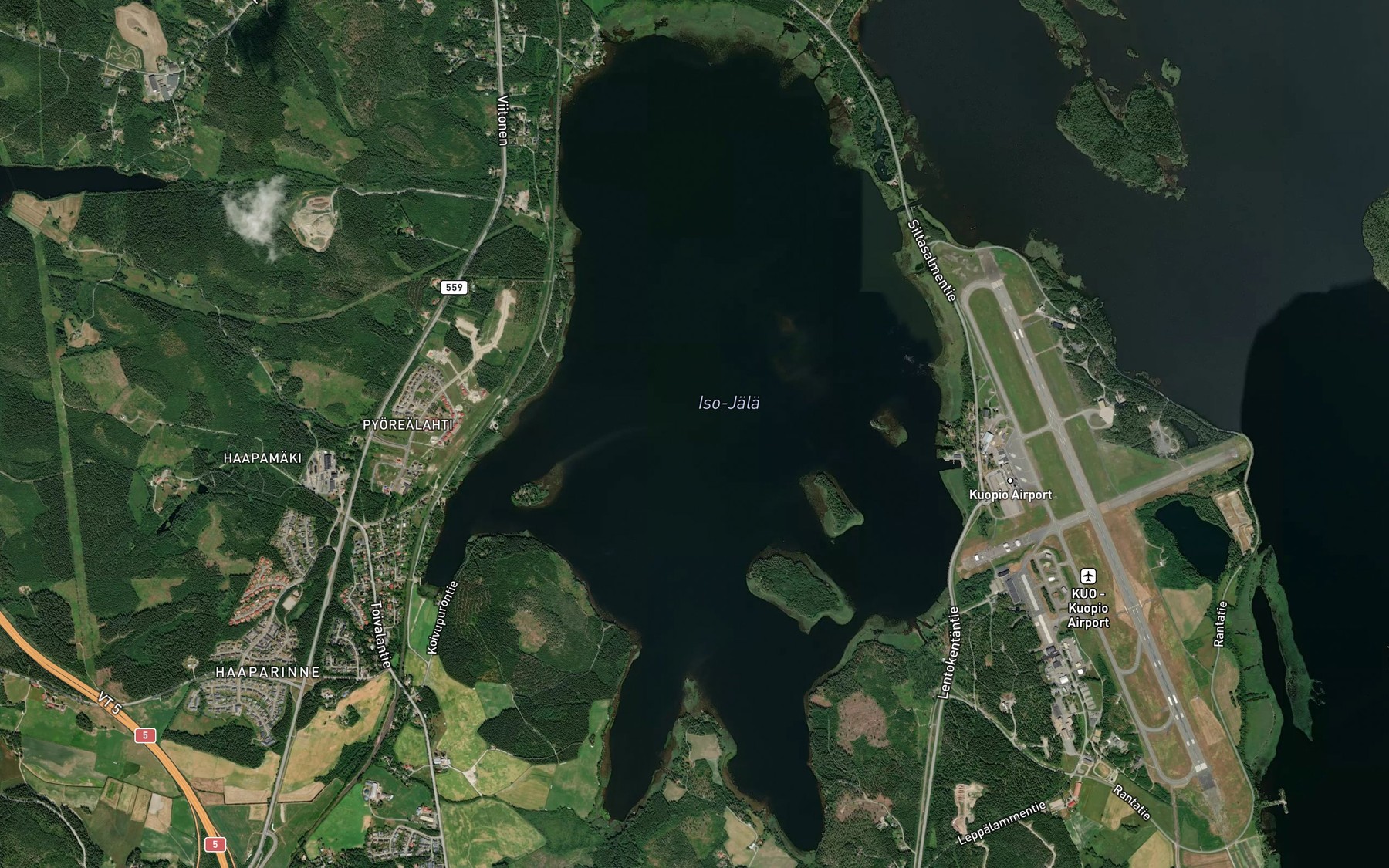 Satellite map of the Suuri Jalajarvi