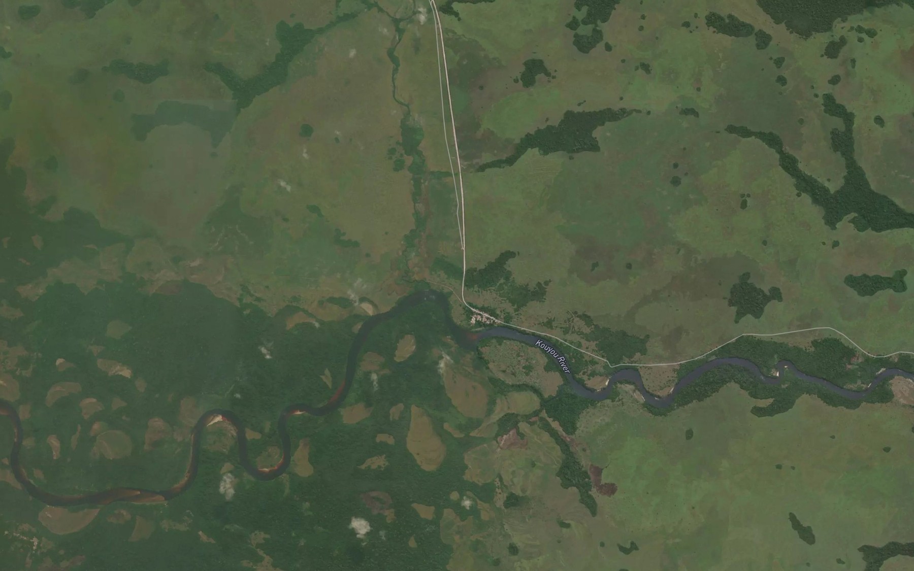 Satellite map of the Obou