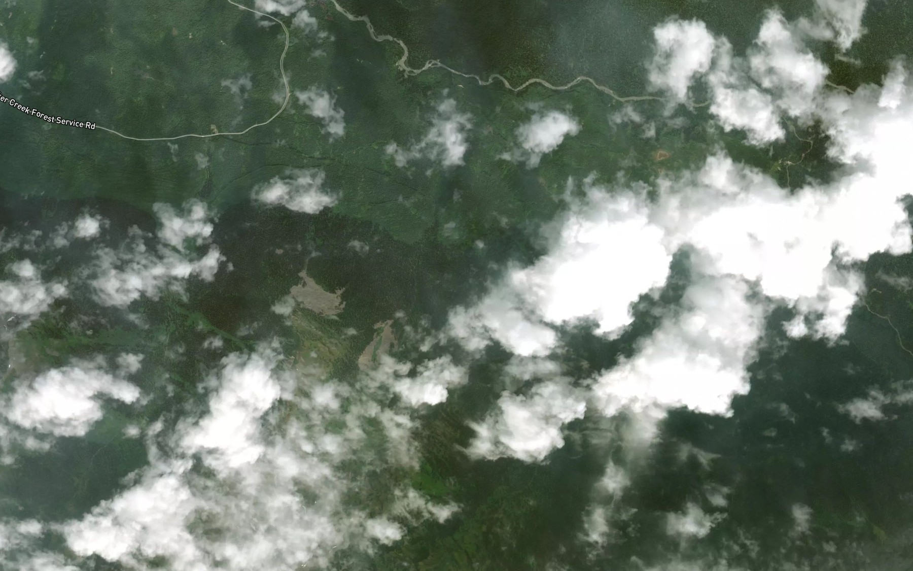 Satellite map of the Revolution Creek